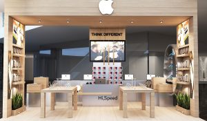 Apple Store design for Mr. Hamida's-meter project in Tehran.