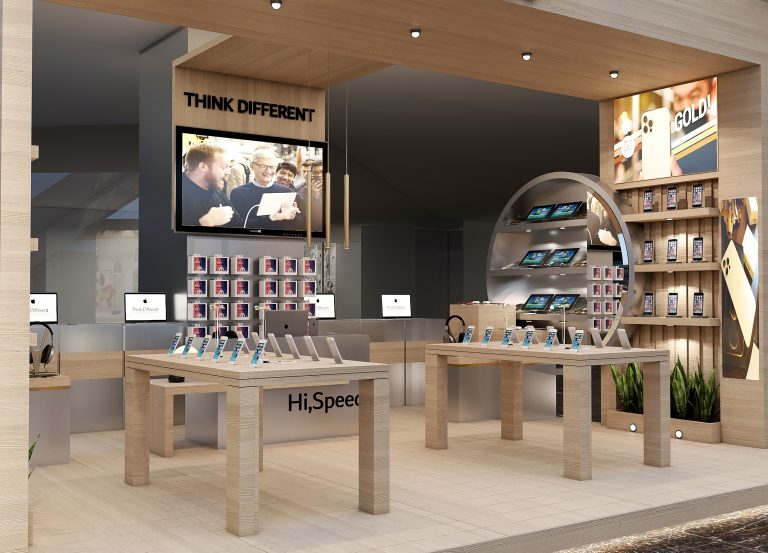 "Apple Store design for Mr. Hamida's-meter project in Tehran."