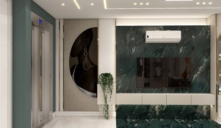 Interior design of the first-floor jewelry store of Mr. Sadegh