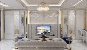 interior design of Mr. Safaei’s reception hall and kitchen