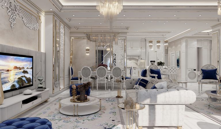 interior design of Mr. Safaei’s reception hall and kitchen