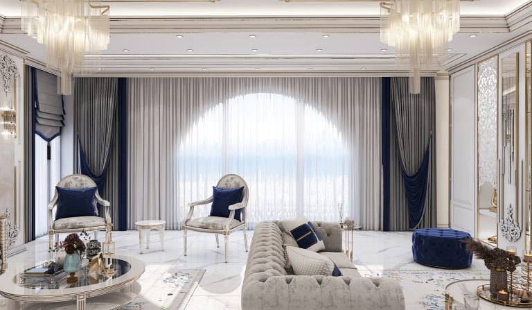 interior design of Mr. Safaei’s reception hall and kitchen