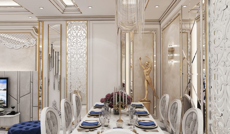 interior design of Mr. Safaei’s reception hall and kitchen