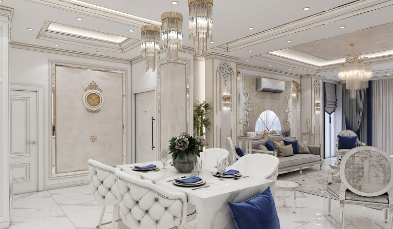 interior design of Mr. Safaei’s reception hall and kitchen