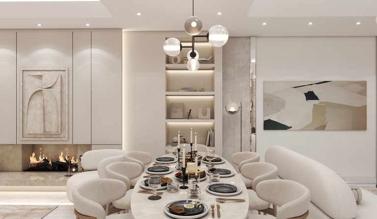 interior design of Mr. Khaleghinia’s reception hall and kitchen