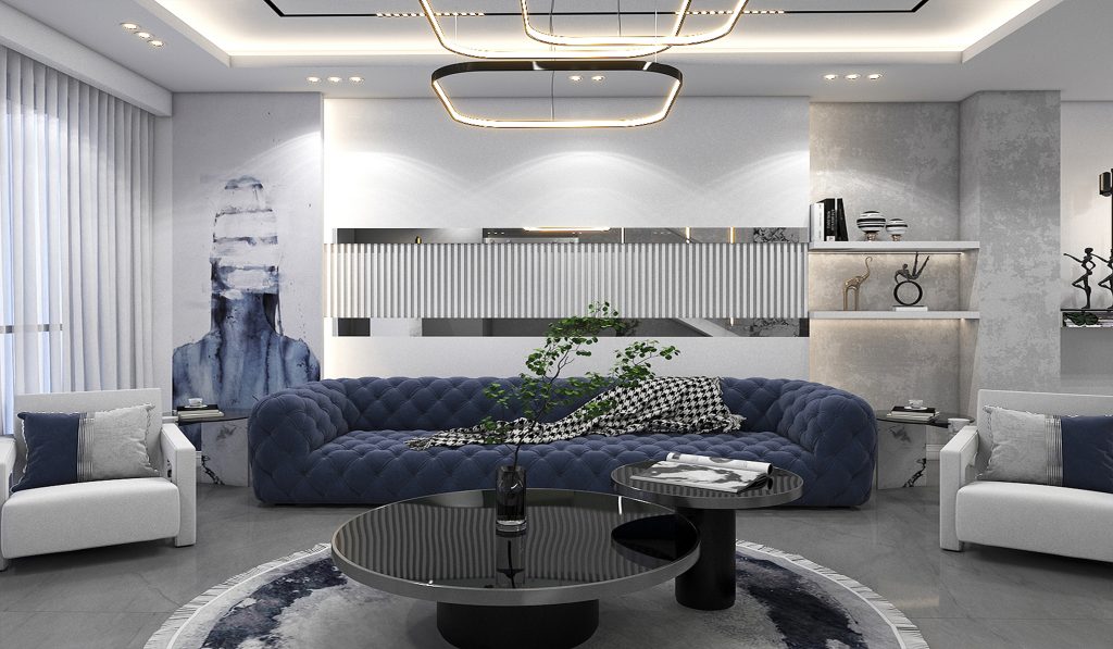 Interior design of the hall and kitchen for Mr. Barzegar's project