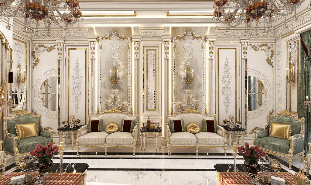 The interior design of the reception hall for Mr. Engineer Jalil.