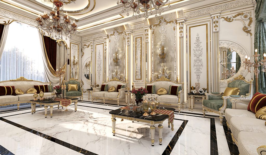 The interior design of the reception hall for Mr. Engineer Jalil.