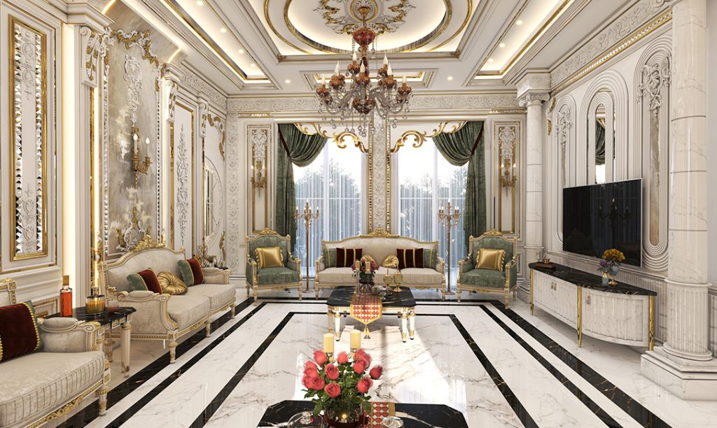 The interior design of the reception hall for Mr. Engineer Jalil.