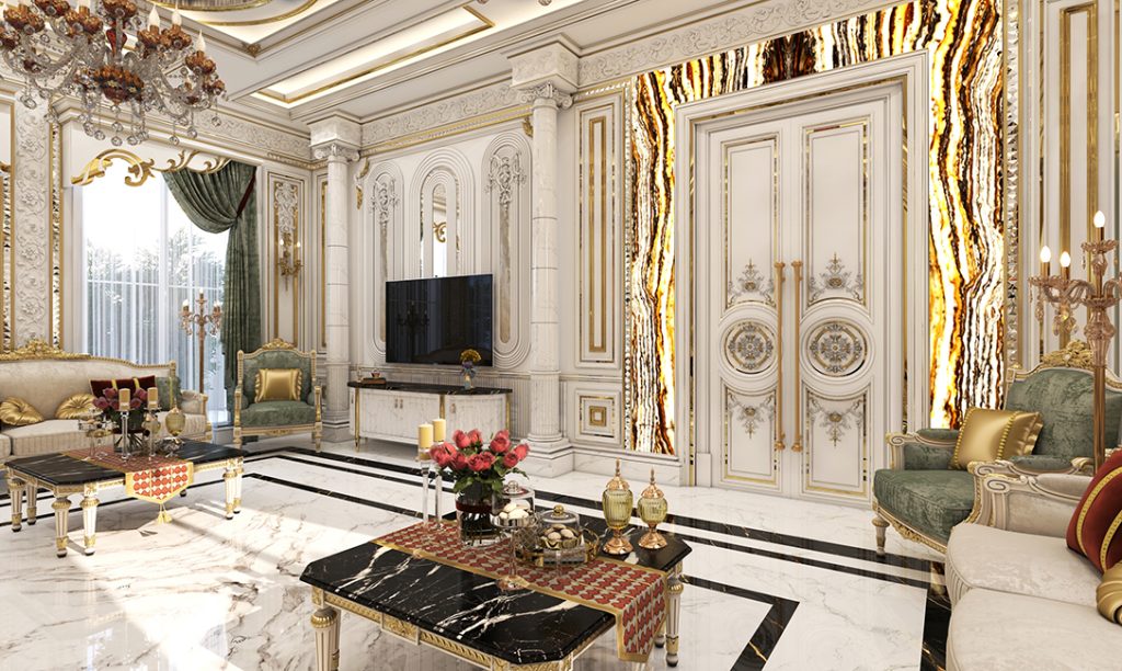 The interior design of the reception hall for Mr. Engineer Jalil.