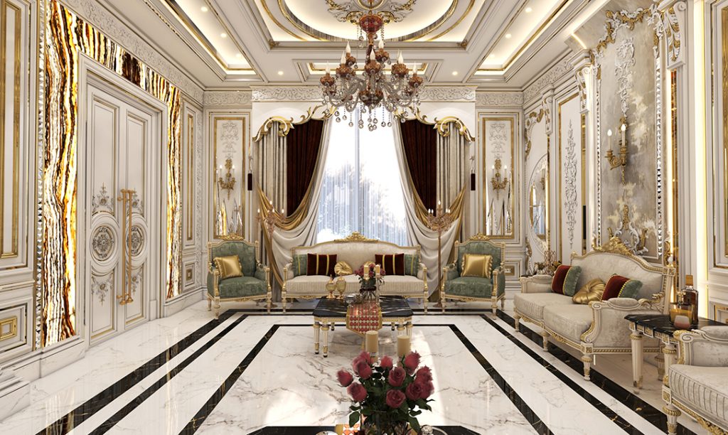 The interior design of the reception hall for Mr. Engineer Jalil.