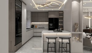 Interior design of the living room and reception area of Mr. Bakhtiari.