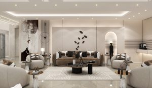 Interior design of the living room and reception area of Mr. Alizadeh