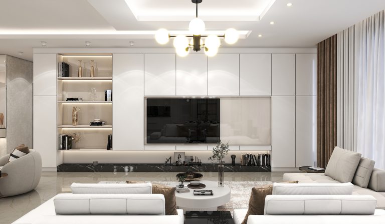 Interior design of the living room and reception area of Mr. Alizadeh