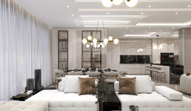 Interior design of the living room and reception area of Mr. Alizadeh