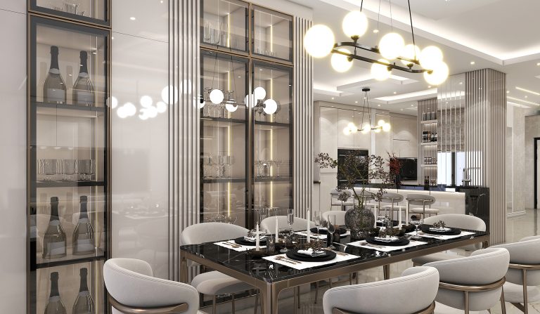 Interior design of the living room and reception area of Mr. Alizadeh