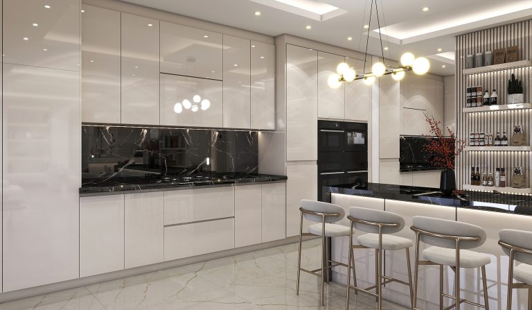 Interior design of the living room and reception area of Mr. Alizadeh