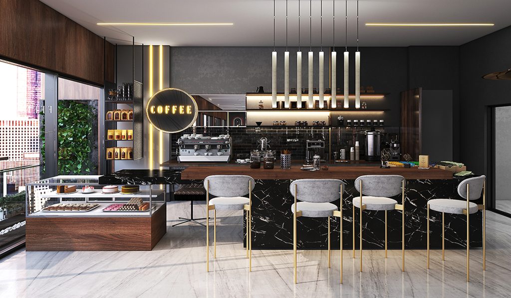 Interior design of Mr. Piri's café