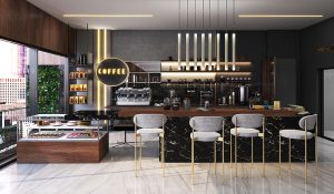 Interior design of Mr. Piri's café