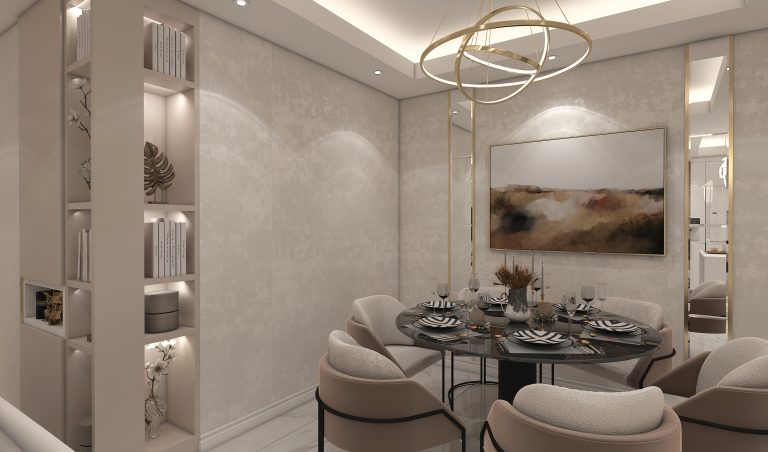 Mr. Ali Abadi's living room and kitchen design.