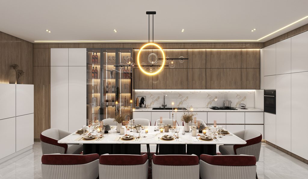 Designing the living room and kitchen of Mr. Taheri