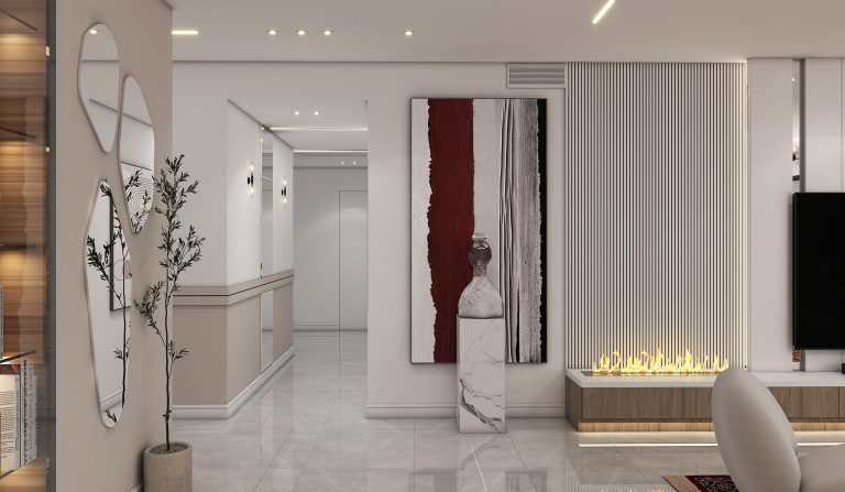 Designing the living room and kitchen of Mr. Taheri