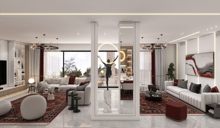 Designing the living room and kitchen of Mr. Taheri