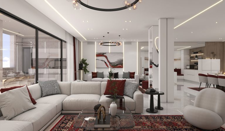 Designing the living room and kitchen of Mr. Taheri