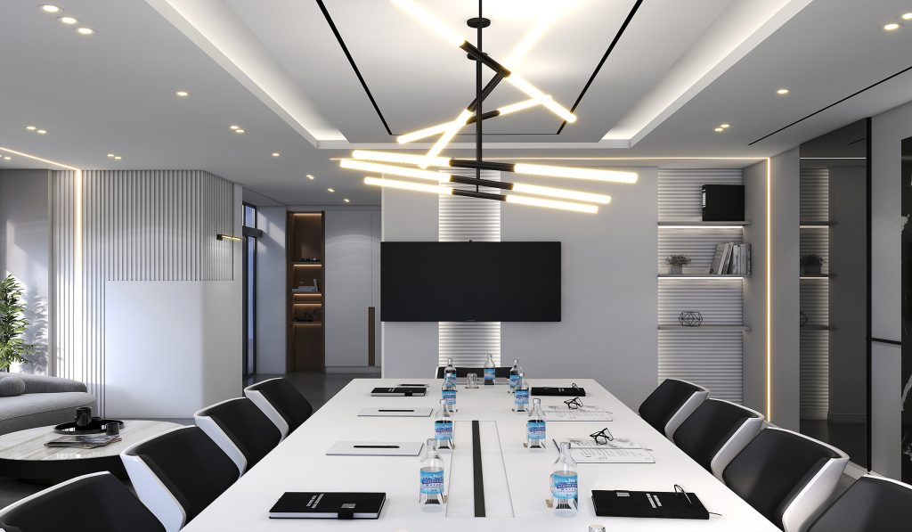 Interior design of Mr. Rezaei's conference hall office.