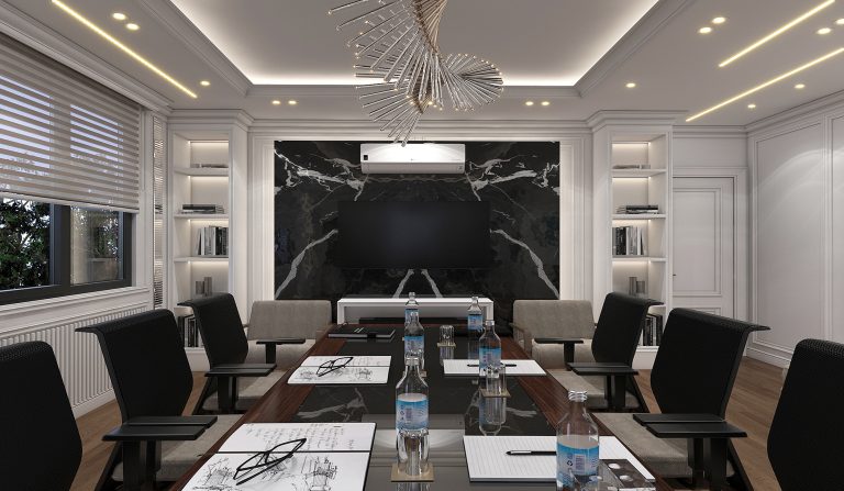 Interior design of Mr. Rezaei's First floor office.