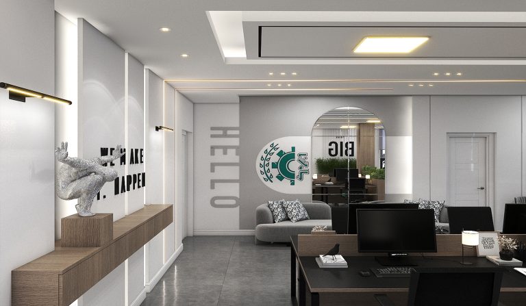 Interior design of Mr. Rezaei's staff room office.