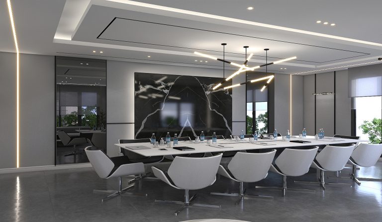 Interior design of Mr. Rezaei's conference hall office.