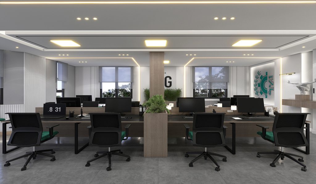 Interior design of Mr. Rezaei's staff room office.