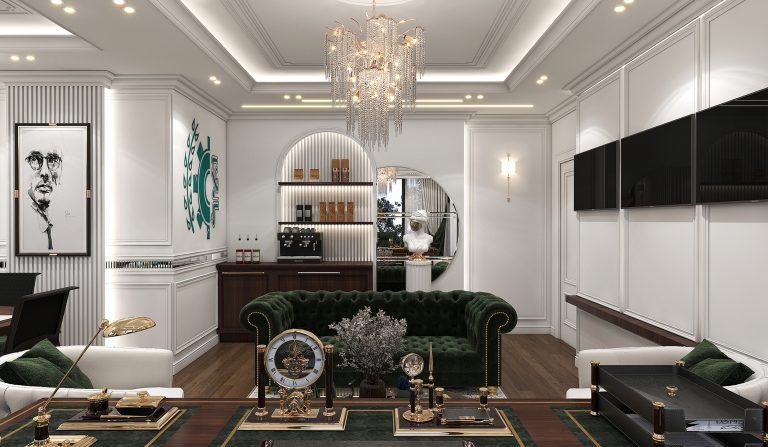 Interior design of Mr. Rezaei's ground floor office