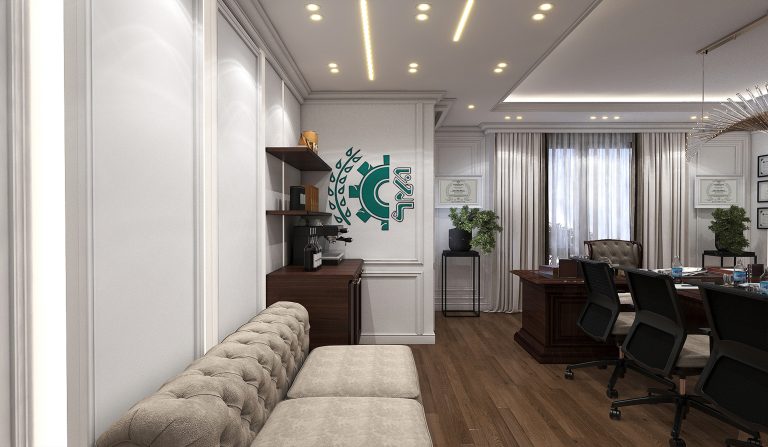 Interior design of Mr. Rezaei's First floor office.