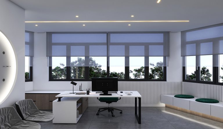 Interior design of Mr. Rezaei's staff room office.