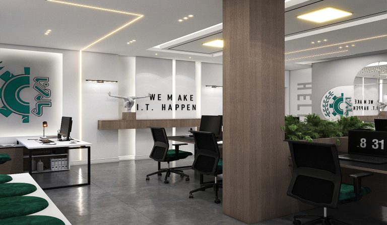 Interior design of Mr. Rezaei's staff room office.