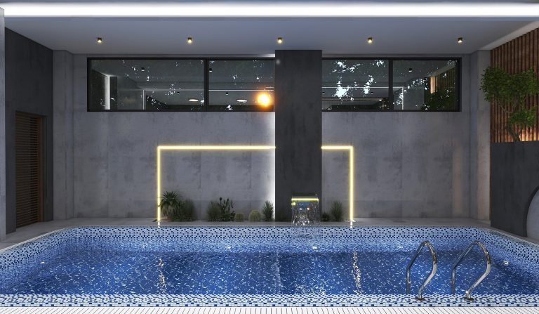 Ms. Shamsaei's swimming pool interior design