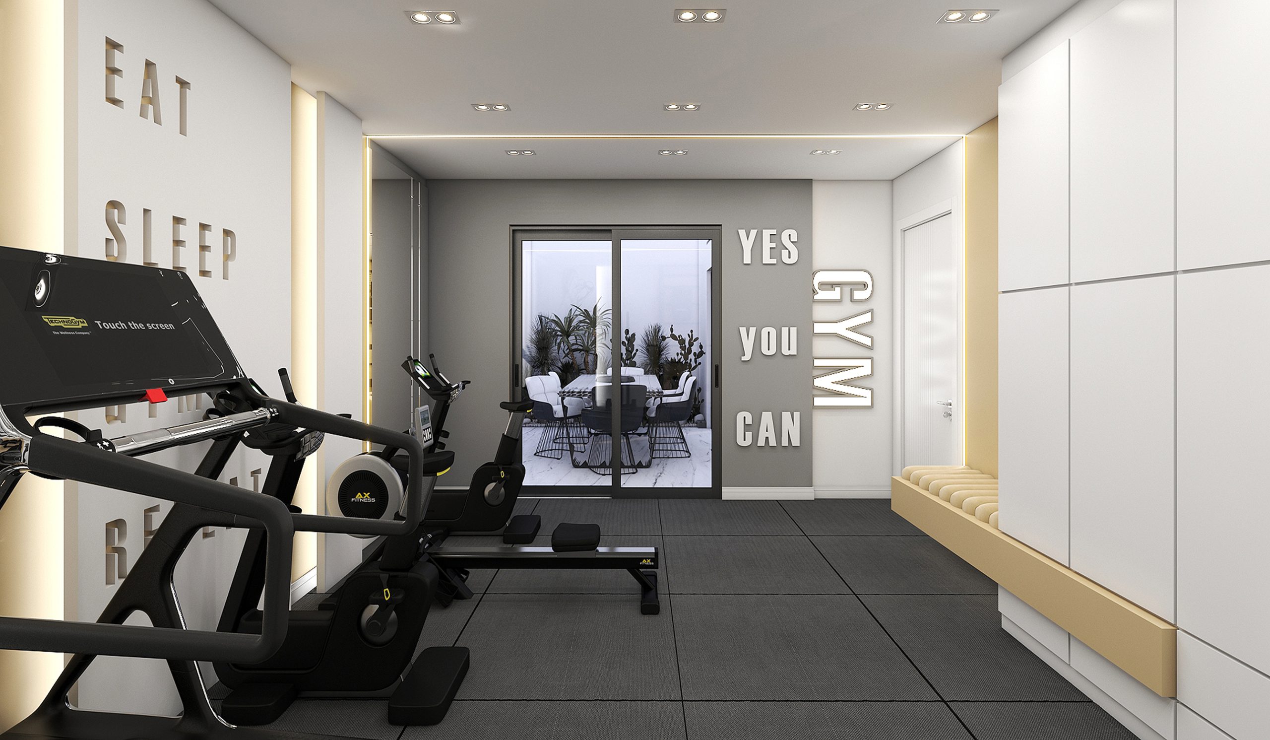 Interior design of Mr. Barzegar's sports club