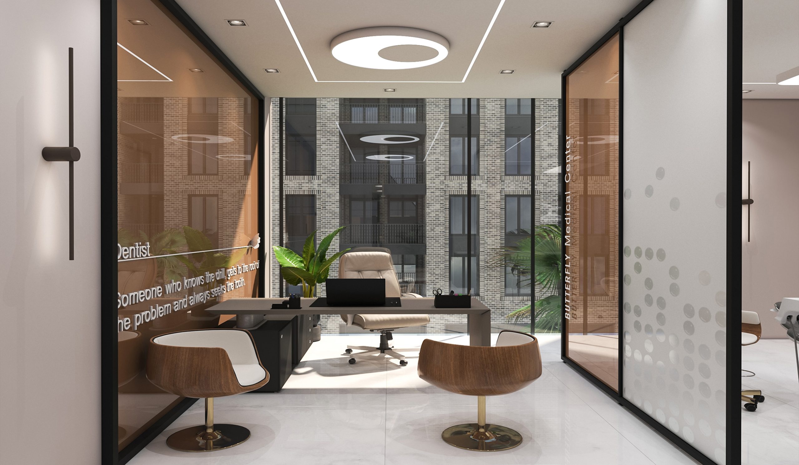 Interior design of Engineer Jalil's clinic.