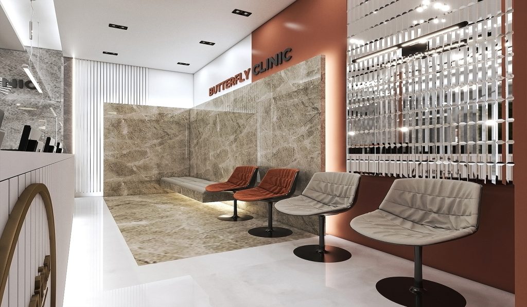 Interior design of Engineer Jalil's clinic.