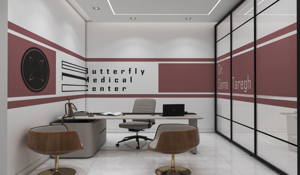 Interior design of Engineer Jalil's clinic.
