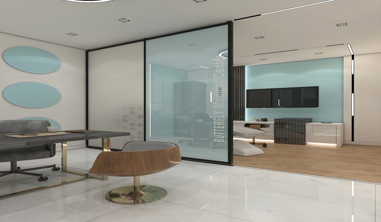 Interior design of Engineer Jalil's clinic.