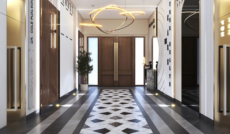 Interior design of Engineer Jalil's clinic.