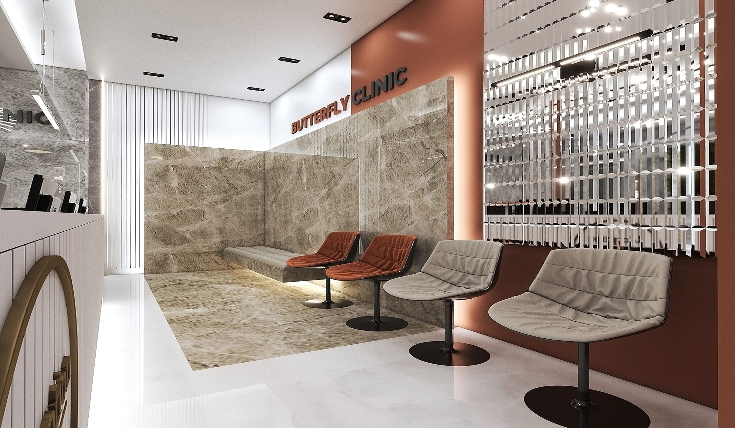 Interior design of Engineer Jalil's clinic.