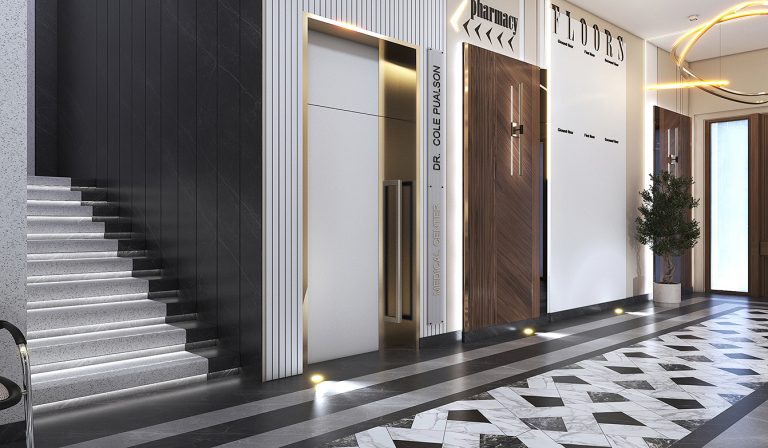 Interior design of Engineer Jalil's clinic.