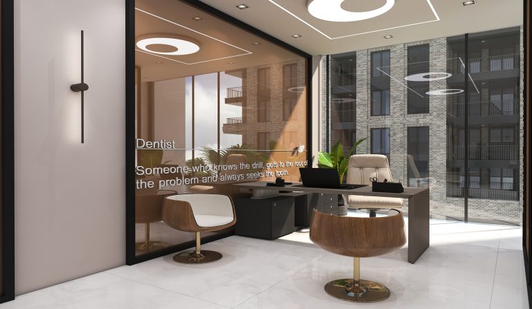 Interior design of Engineer Jalil's clinic.