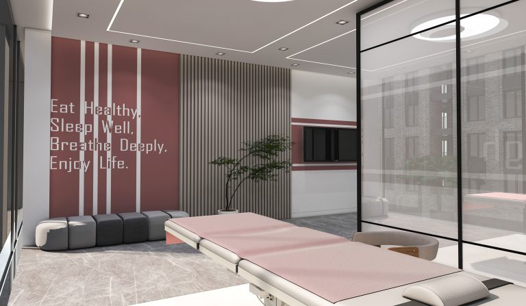 Interior design of Engineer Jalil's clinic.