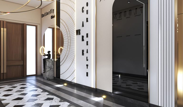 Interior design of Engineer Jalil's clinic.