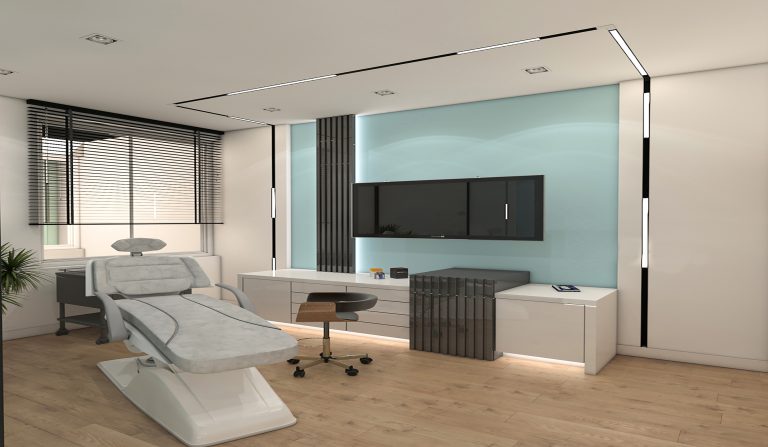 Interior design of Engineer Jalil's clinic.